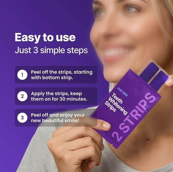 Teeth Whitening Strips with Floral Scent