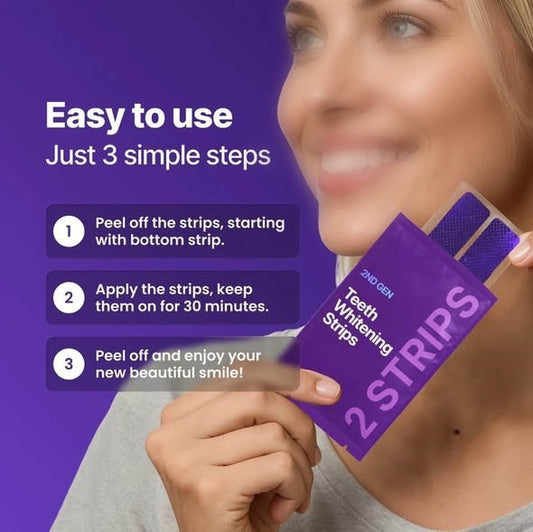 Teeth Whitening Strips with Floral Scent