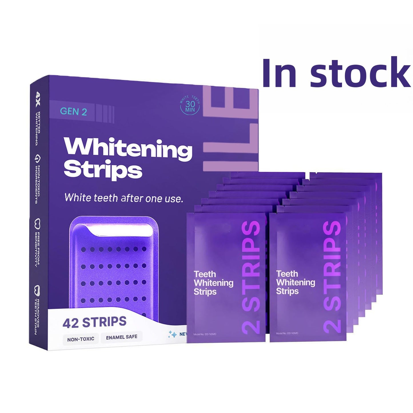 Teeth Whitening Strips with Floral Scent