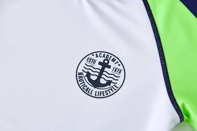 Boy's Swimsuit Long Sleeves Children's Rash Guard Swimming Trunks UPF50 UV Protection Boys Swimwear Dinosaur Bathing Suit Kids