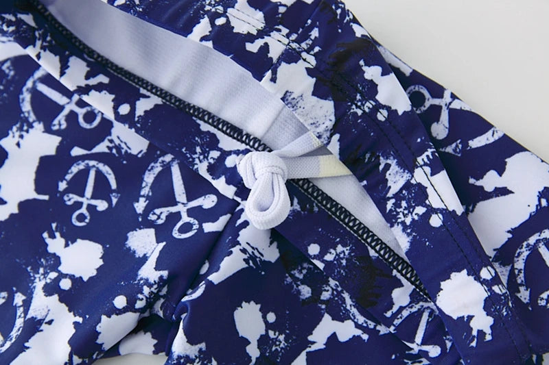 Boy's Swimsuit Long Sleeves Children's Rash Guard Swimming Trunks UPF50 UV Protection Boys Swimwear Dinosaur Bathing Suit Kids