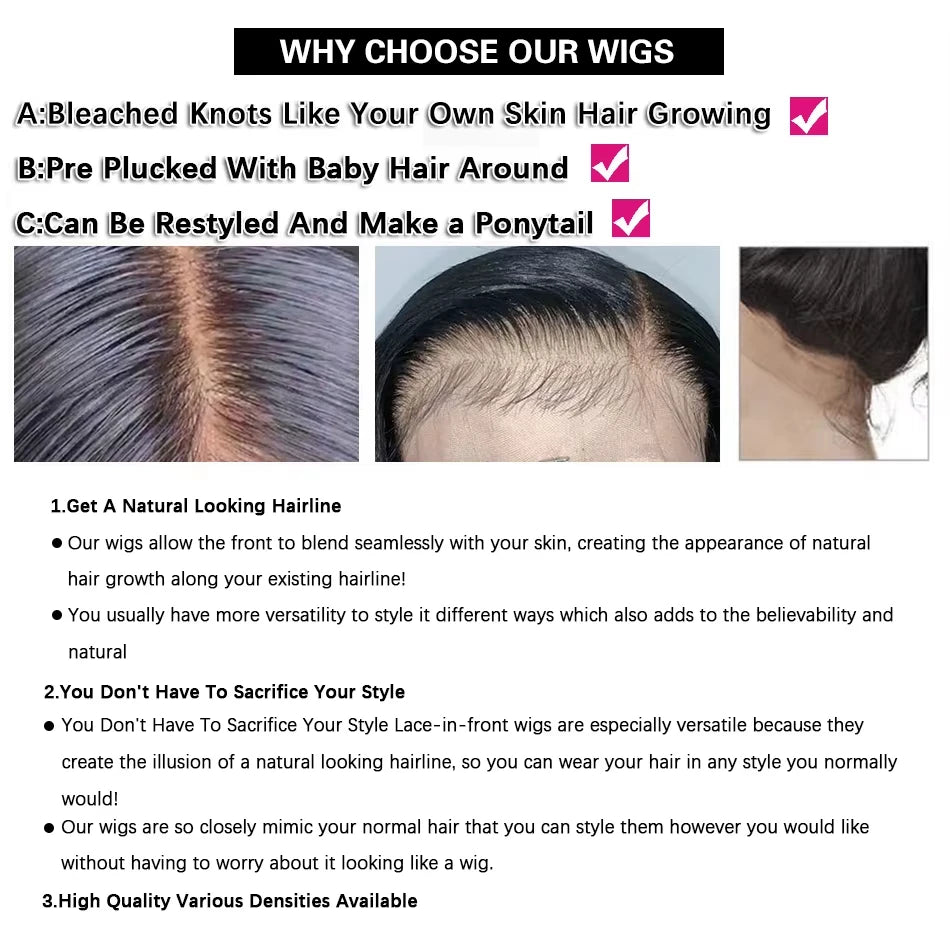 Chocolate Brown 13x6 Human Hair Wig HD Lace Frontal Straight Human Hair Wig 30 Inch Pre Plucked Brazilian Hd Lace Hair For Women