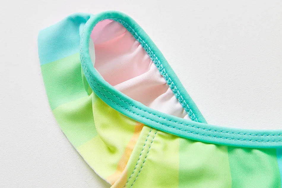Unicorn Girls Swimsuit One-Piece Summer Backless Bathing Suit One-Piece Swimsuit with Mermaid Tails Cute Unicorn Children Bikini