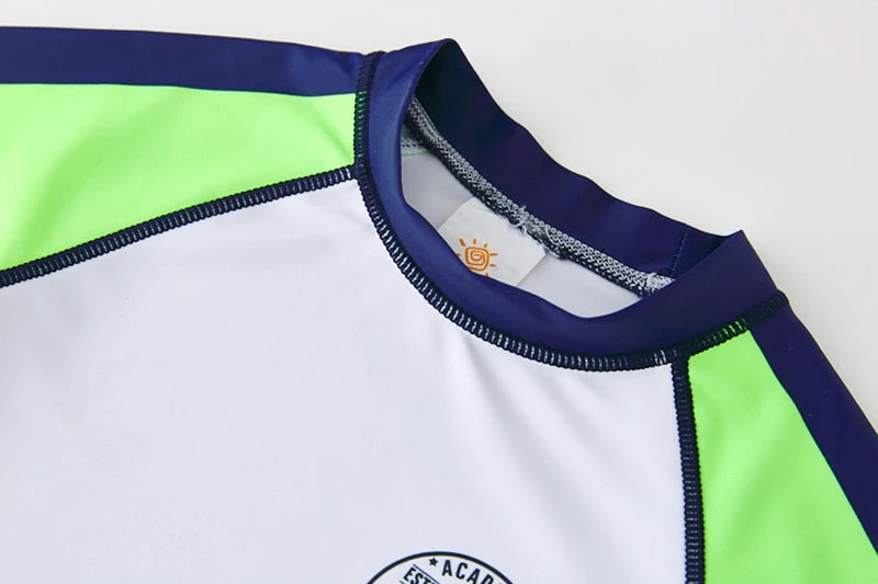 Boy's Swimsuit Long Sleeves Children's Rash Guard Swimming Trunks UPF50 UV Protection Boys Swimwear Dinosaur Bathing Suit Kids