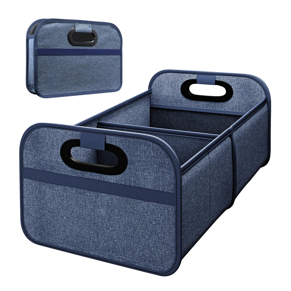 35L Foldableable Portable Car Storage Box Car Storage Box Car Truck Trunk Storage Box Camping Style Outing Storage Box Space-Saving Multi-Functional Storage Box
