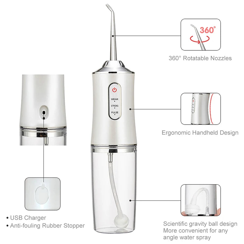 AquaPulse Pro Portable Daily Jet Flosser