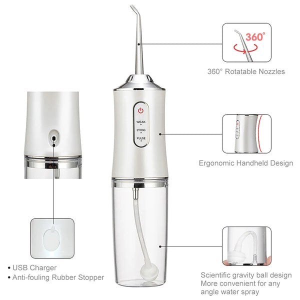 AquaPulse Pro Portable Daily Jet Flosser